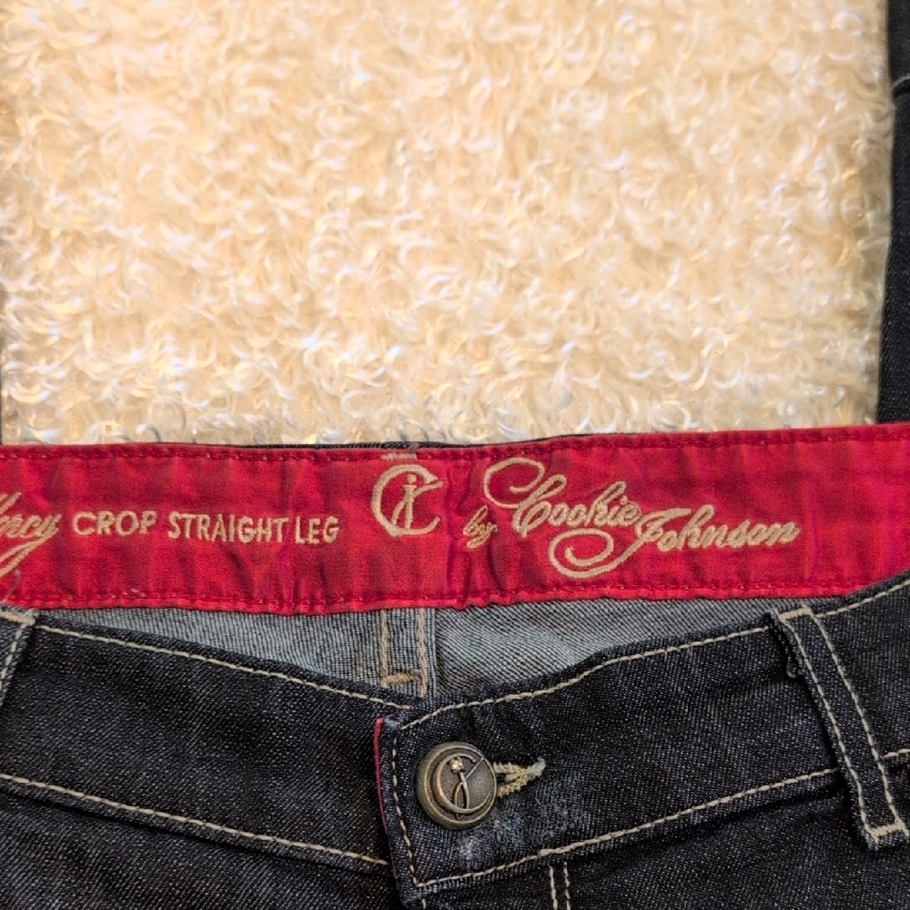 Stylish COOKIE JOHNSON Jean Crop Size 34 - Picture 2 of 3